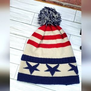 Pugs Red, White & Blue Stars and Stripes stocking cap